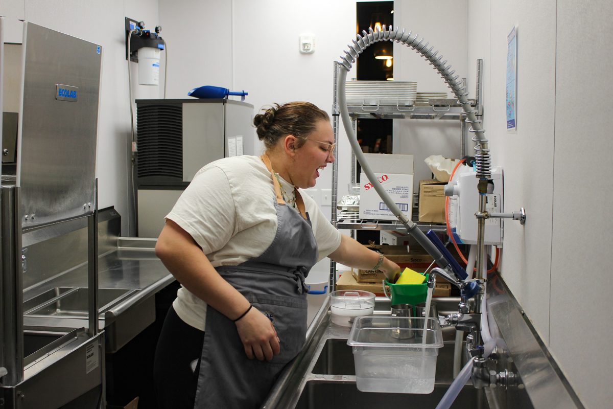 Jordan Lipinski opens the kitchen at Vibrant Coffee in Des Moines, Iowa, on Thursday October 30, 2025. 

Charlee Heffron
