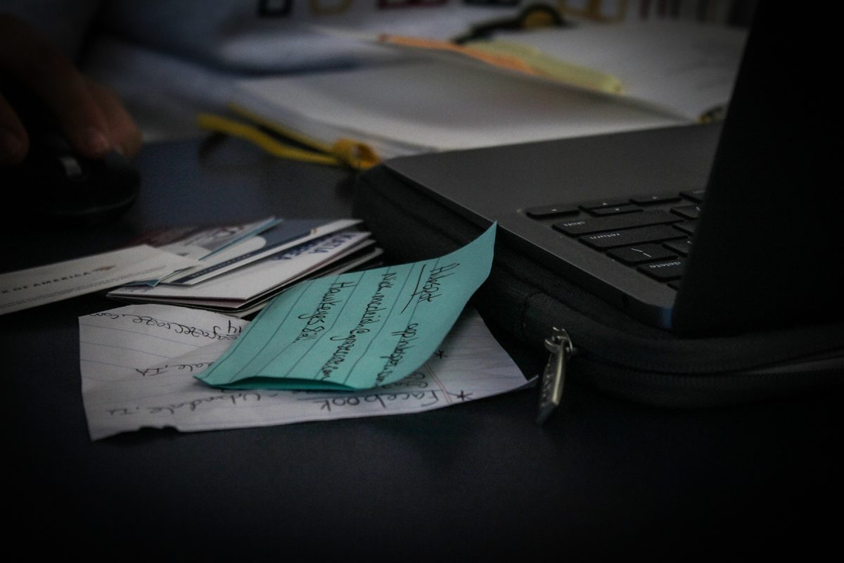 The notes sit on Jordan Lipinksi’s desk at the West Des Moines Public Library in West Des Moines, Iowa, on Wednesday, November 5, 2025. 

Charlee Heffron