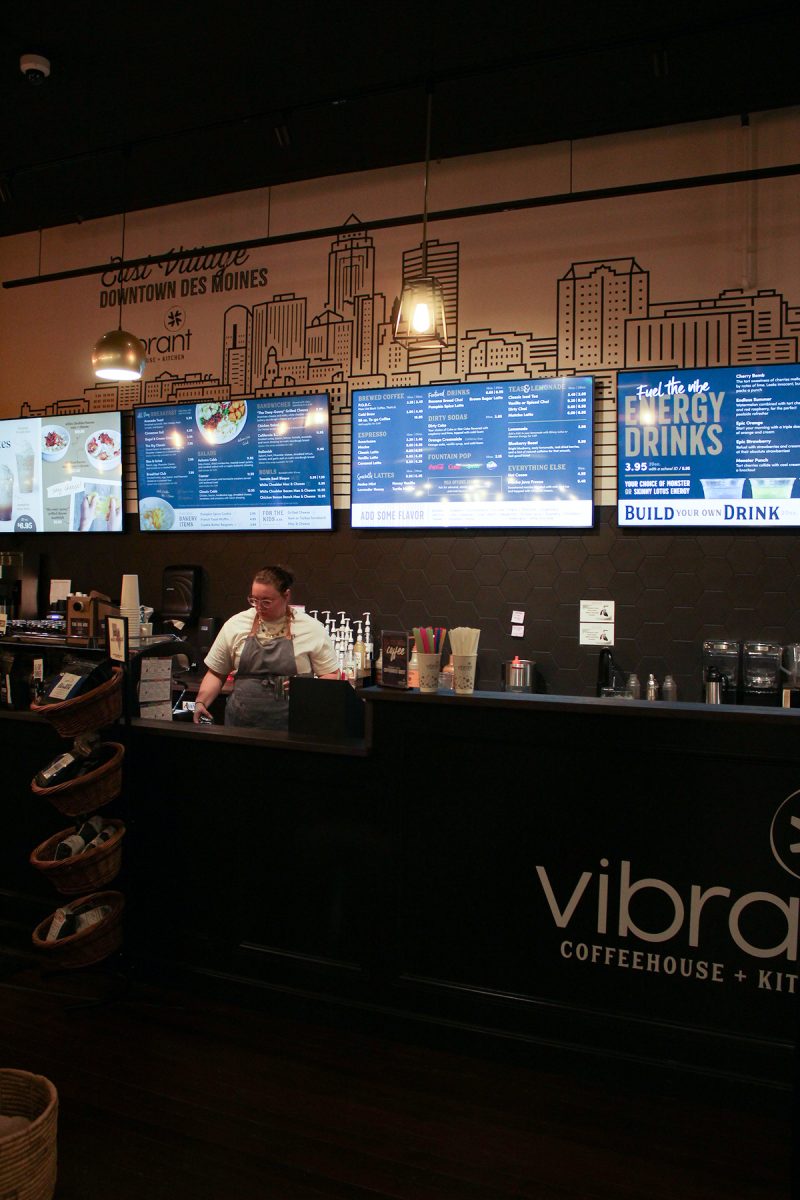 Jordan Lipinski brews a drink at Vibrant Coffee in Des Moines, Iowa, on Thursday October 30, 2025. 

Charlee Heffron