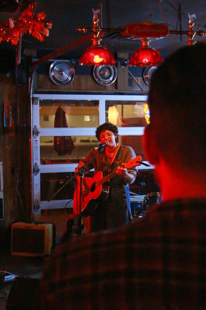 Mia Prosperi performs at Maggie’s Rumble Room, in Des Moines, Iowa on Wednesday, November 5, 2025. 

Liz Richardson