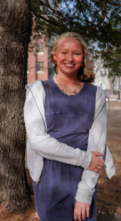 Leah Biensen poses for a portrait out side at Grand View University on Friday, Febuary 20, 2026.