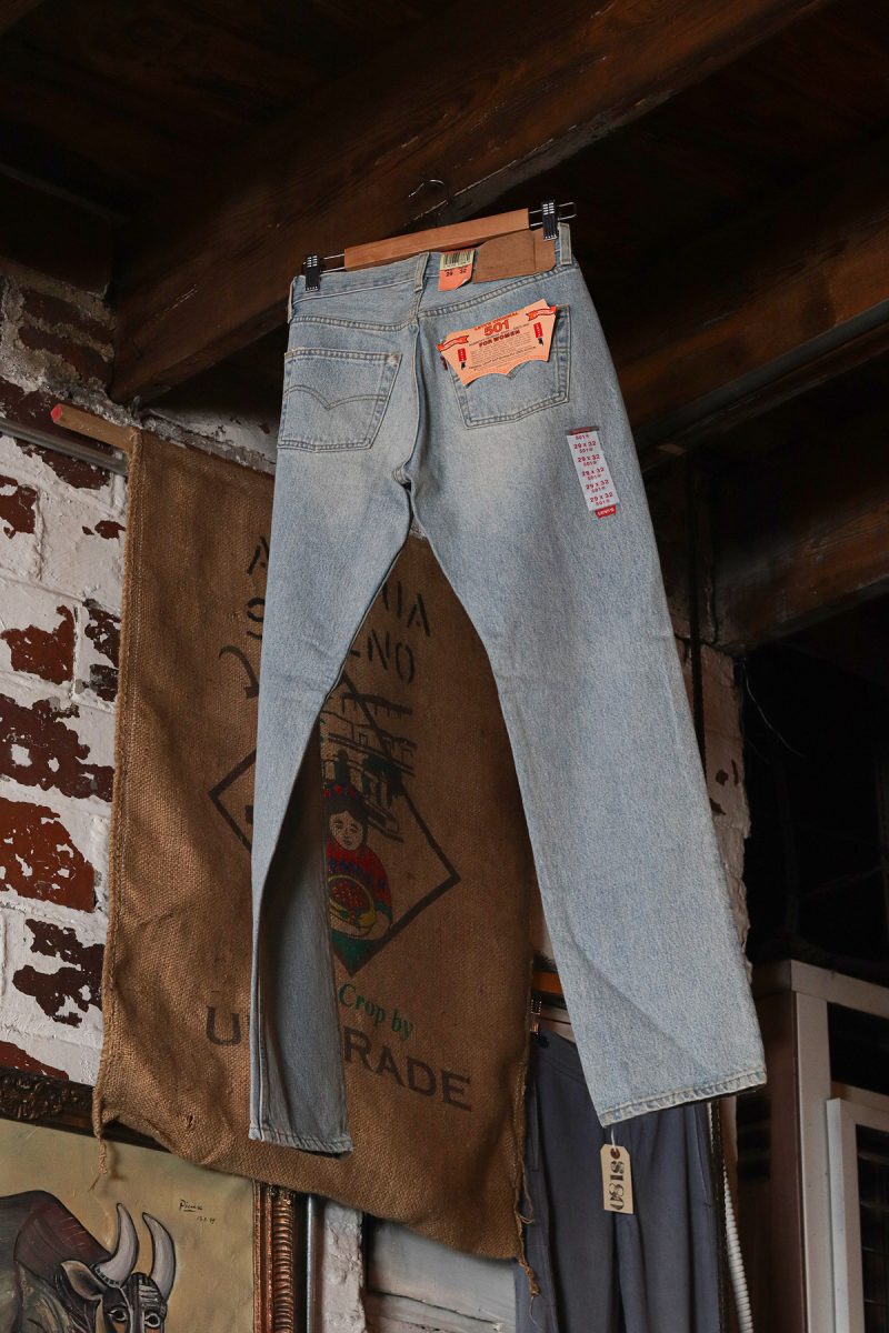 A jeans hang in The Dust Collective in Des Moines, Iowa, on Monday, January 26, 2026