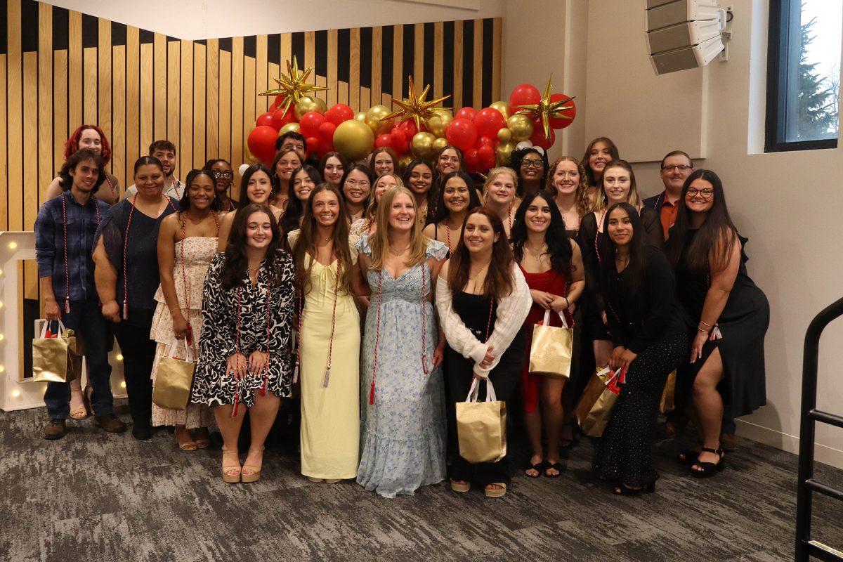 Seniors pose at Grand View University in Des Moines, Iowa, on Tuesday, February 17, 2026
Ginevra Spinelli